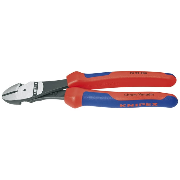 CUTTER COMFORT GRIP 74 22 200 Knipex 8 inch HIGH LEVERAGE ANGLED DIA